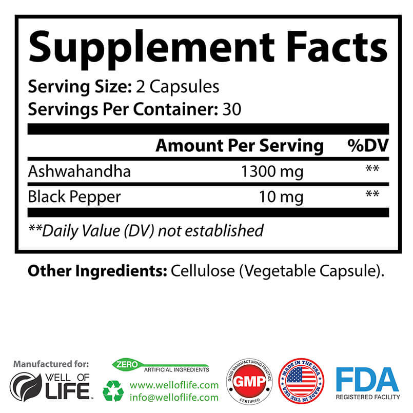 FACTS Ashwagandha with Black Pepper