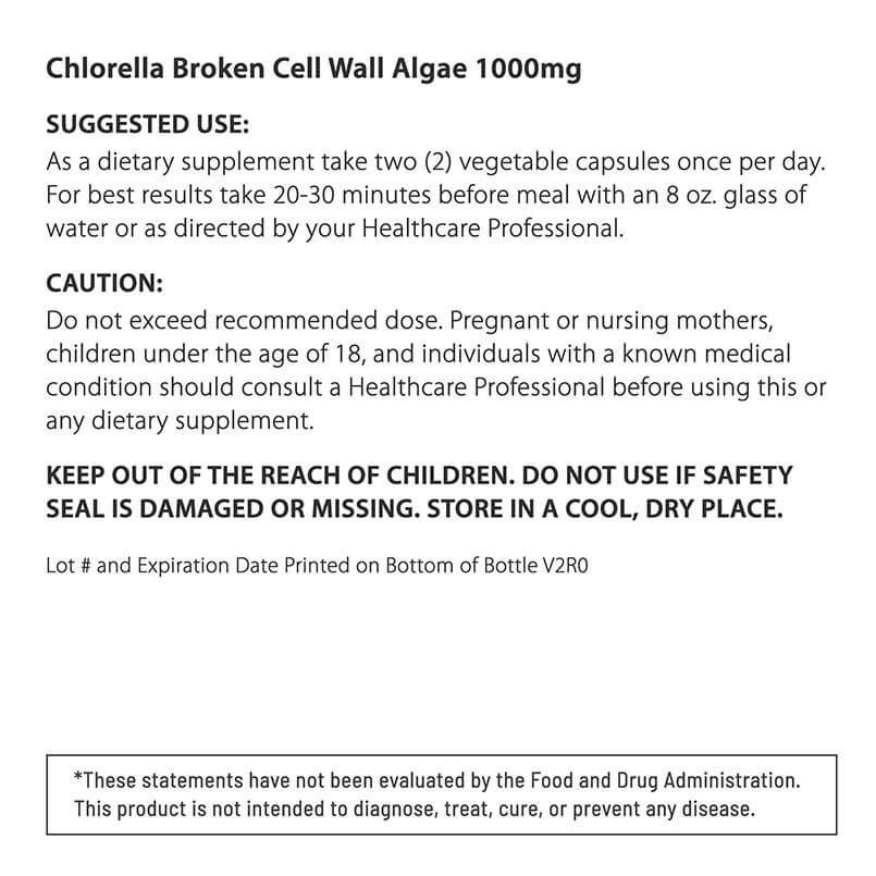 SUGGESTED USE Chlorella