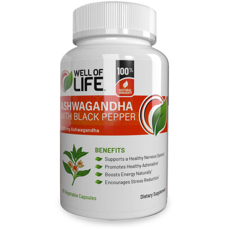Well of Life's Ashwagandha with Black Pepper.