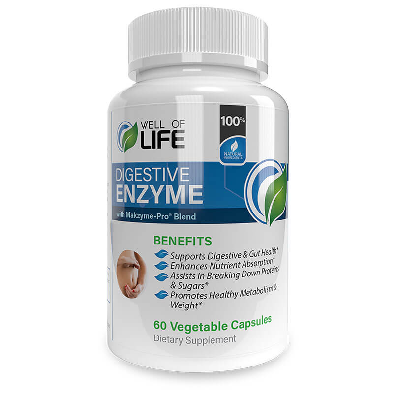 The Well of Life's Digestive Enzymes with Makzyme-Pro® Blend aids in detoxing your body.